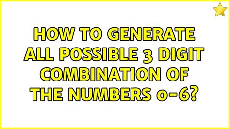 3 digit combination calculator